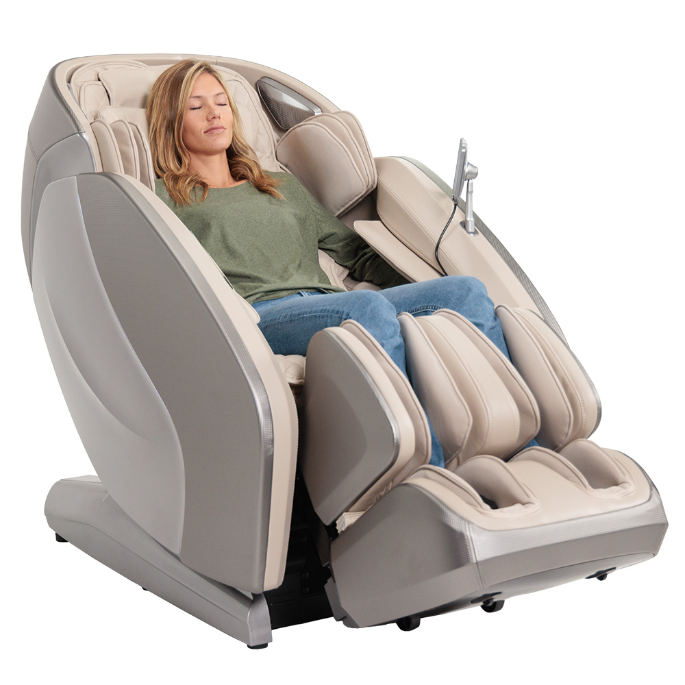 Kyota M900 Hatsumei AI 4D Massage Chair (Certified Pre-Owned) Gray/Tan